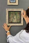 Oscar Stone Decor Çerçeveli Tablo Taş Duvar Dekoru 30 X 30 Cm Gustav Klimt Tablosu