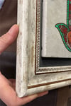 Oscar Stone Decor Çerçeveli Tablo Taş Duvar Dekoru 30 X 30 Cm Fatma Ana Eli