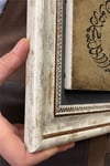 Oscar Stone Decor Çerçeveli Tablo Taş Duvar Dekoru 30 X 30 Cm Hat Sanatı ile Ay Yıldız