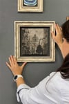 Oscar Stone Decor Çerçeveli Tablo Taş Duvar Dekoru 30 X 30 Cm Istanbul Eski Galata Kulesi