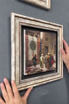 Oscar Stone Decor Çerçeveli Tablo Taş Duvar Dekoru 30 X 30 Cm Osman Hamdi Halı Satıcısı