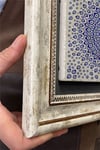 Oscar Stone Decor Çerçeveli Tablo Taş Duvar Dekoru 30 X 30 Cm Nazar Boncukları