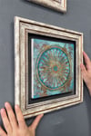 Oscar Stone Decor Çerçeveli Tablo Taş Duvar Dekoru 30 X 30 Cm Eskitme Tablo