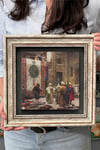 Oscar Stone Decor Çerçeveli Tablo Taş Duvar Dekoru 30 X 30 Cm Osman Hamdi Halı Satıcısı