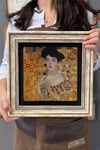 Oscar Stone Decor Çerçeveli Tablo Taş Duvar Dekoru 30 X 30 Cm Gustav Klimt Tablosu
