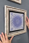 Oscar Stone Decor Çerçeveli Tablo Taş Duvar Dekoru 30 X 30 Cm Nazar Boncukları