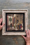 Oscar Stone Decor Çerçeveli Tablo Taş Duvar Dekoru 30 X 30 Cm Osman Hamdi Halı Satıcısı