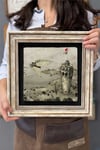 Oscar Stone Decor Çerçeveli Tablo Taş Duvar Dekoru 30 x 30 cm Hazerfen İstanbul Galata