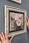 Oscar Stone Decor Çerçeveli Tablo Taş Duvar Dekoru 30 X 30 Cm Kelebek ve Çiçekler