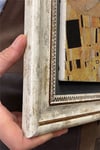 Oscar Stone Decor Çerçeveli Tablo Taş Duvar Dekoru 30 X 30 Cm Gustav Klimt Tablosu