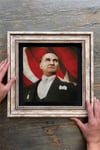 Oscar Stone Decor Çerçeveli Tablo Taş Duvar Dekoru 30 X 30 Cm Atatürk ve Türk Bayrağı
