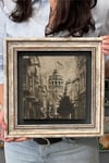 Oscar Stone Decor Çerçeveli Tablo Taş Duvar Dekoru 30 X 30 Cm Istanbul Eski Galata Kulesi