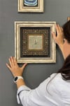 Oscar Stone Decor Çerçeveli Tablo Taş Duvar Dekoru 30 X 30 Cm Esmaül Hüsna