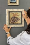 Oscar Stone Decor Çerçeveli Tablo Taş Duvar Dekoru 30 X 30 Cm Hat Sanatı Semazen Çizim
