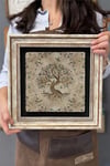 Oscar Stone Decor Çerçeveli Tablo Taş Duvar Dekoru 30 X 30 Cm Hayat Ağacı Tablosu