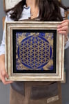 Oscar Stone Decor Çerçeveli Tablo Taş Duvar Dekoru 30 X 30 Cm Yaşam Çiçeği