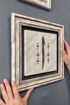 Oscar Stone Decor Çerçeveli Tablo Taş Duvar Dekoru 30 X 30 Cm Elif Harfi Hat Sanatı Çizim