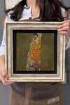 Oscar Stone Decor Çerçeveli Tablo Taş Duvar Dekoru 30 X 30 Cm Gustav Klimt Tablosu