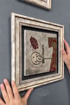 Oscar Stone Decor Çerçeveli Tablo Taş Duvar Dekoru 30 X 30 Cm Osmanlı Kaftan ve Hat Sanatı