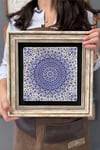 Oscar Stone Decor Çerçeveli Tablo Taş Duvar Dekoru 30 X 30 Cm Nazar Boncukları