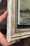 Oscar Stone Decor Çerçeveli Tablo Taş Duvar Dekoru 30 X 30 Cm Kız Kulesi