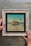 Oscar Stone Decor Çerçeveli Tablo Taş Duvar Dekoru 30 X 30 Cm İstanbul Manzara Tablosu