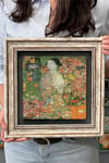 Oscar Stone Decor Çerçeveli Tablo Taş Duvar Dekoru 30 X 30 Cm Gustav Klimt Tablosu