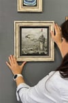 Oscar Stone Decor Çerçeveli Tablo Taş Duvar Dekoru 30 x 30 cm Hazerfen İstanbul Galata