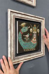 Oscar Stone Decor Çerçeveli Tablo Taş Duvar Dekoru 30 X 30 Cm Şahmeran Tablosu