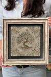 Oscar Stone Decor Çerçeveli Tablo Taş Duvar Dekoru 30 X 30 Cm Hayat Ağacı Tablosu
