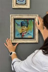 Oscar Stone Decor Çerçeveli Tablo Taş Duvar Dekoru 30 X 30 Cm Atatürk Suluboya Çizim