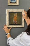 Oscar Stone Decor Çerçeveli Tablo Taş Duvar Dekoru 30 X 30 Cm Gustav Klimt Tablosu