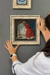 Oscar Stone Decor Çerçeveli Tablo Taş Duvar Dekoru 30 X 30 Cm Osman Hamdi Kaplumbağa Terbiyecisi