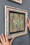 Oscar Stone Decor Çerçeveli Tablo Taş Duvar Dekoru 30 X 30 Cm Eskitme Kapı Tablo