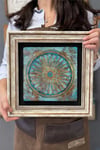 Oscar Stone Decor Çerçeveli Tablo Taş Duvar Dekoru 30 X 30 Cm Eskitme Tablo