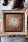 Oscar Stone Decor Çerçeveli Tablo Taş Duvar Dekoru 30 X 30 Cm Ay Yıldız Hilal Tablo