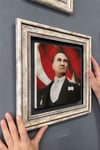 Oscar Stone Decor Çerçeveli Tablo Taş Duvar Dekoru 30 X 30 Cm Atatürk ve Türk Bayrağı