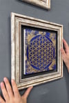 Oscar Stone Decor Çerçeveli Tablo Taş Duvar Dekoru 30 X 30 Cm Yaşam Çiçeği