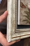 Oscar Stone Decor Çerçeveli Tablo Taş Duvar Dekoru 30 X 30 Cm Kelebek ve Çiçekler