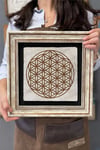 Oscar Stone Decor Çerçeveli Tablo Taş Duvar Dekoru 30 X 30 Cm