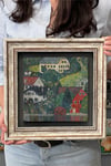 Oscar Stone Decor Çerçeveli Tablo Taş Duvar Dekoru 30 X 30 Cm Gustav Klimt Tablosu
