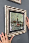 Oscar Stone Decor Çerçeveli Tablo Taş Duvar Dekoru 30 X 30 Cm Kız Kulesi