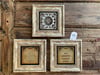 Oscar Stone Decor Çerçeveli Taş Duvar  Dekoru 20 x 20 cm 3 lü set Desen  Bereket ve Nazar Duası