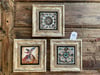 Oscar Stone Decor Çerçeveli Taş Duvar Dekoru Tablo 3'lü Set 20x20cm Desen Seti ve Semazen