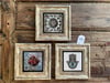 Oscar Stone Decor Çerçeveli Taş Duvar  Dekoru 20 x 20 cm 3 lü set Fatma Ana Eli Nar ve Desen