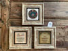 Oscar Stone Decor Çerçeveli Taş Duvar  Dekoru 20x20cm 3 lü set Nazar Ayeti,Nazar Duası Nazar Boncuğu