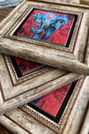Oscar Stone Decor Çerçeveli Taş Duvar Dekoru Tablo 20x20cm 3'lü Set Fil