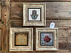 Oscar Stone Decor Çerçeveli Taş Duvar  Dekoru 20 x 20 cm 3 lü set Fatma Ana Eli Bereket duası Nar