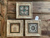 Oscar Stone Decor Çerçeveli Taş Duvar Dekoru Tablo 3'lü Set 20x20cm Ayetel Kürsi ve Desen Seti