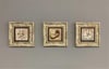 Oscar Stone Decor Çerçeveli Taş Duvar  Dekoru 20 x 20 cm 3 lü set Vav Muhammed ve Dua